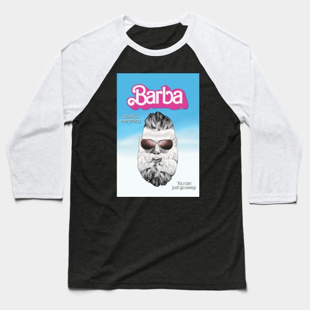 "BARBA" Parody Print Baseball T-Shirt by SPACE ART & NATURE SHIRTS 